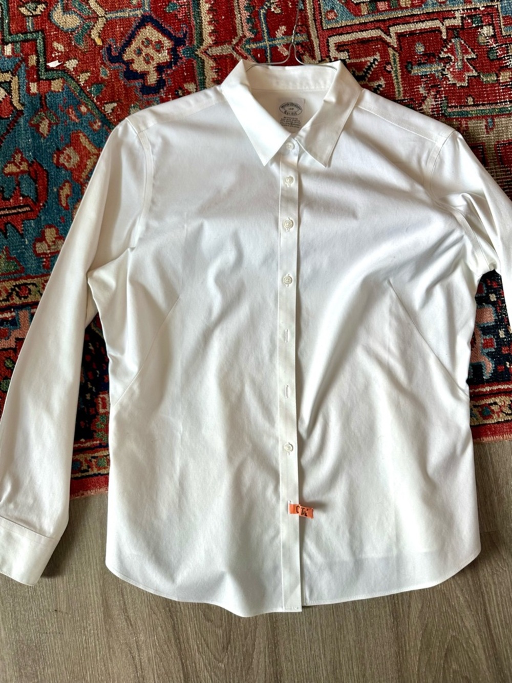 Brooks Brothers White Button Down Shirt - non iron 14P